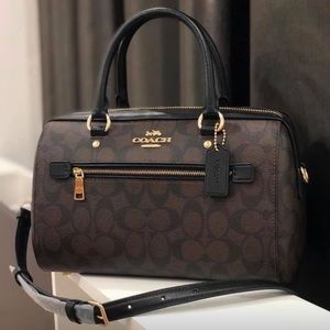 🌷Coach Rowan Satchel In Signature Canvas NWT.
